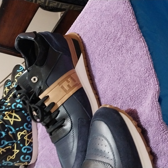 Fendi shoes size 12 fire 🔥 I wore once I'm size 11 used extre insole worked gre - Picture 8 of 9